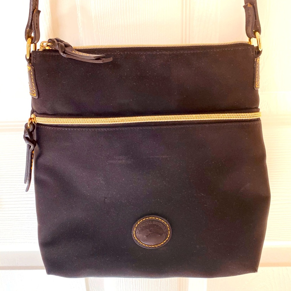 Dooney & Bourke Black Canvas Crossbody/Messenger Bag